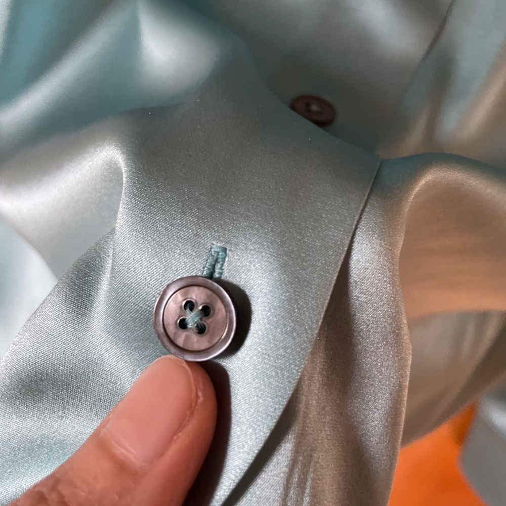 Ellen Tracy Button Down Silk Top - image 7